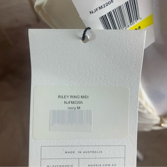 NEW Nookie RILEY RING MIDI Dress in Ivory - Picture 8 of 10